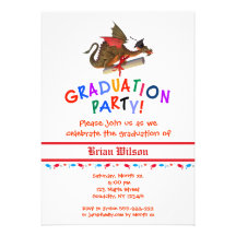 Dragon Graduation Celebration Custom Announcement