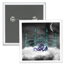 Dragon Guarding Castle  Pin