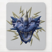 Dragon Head - Blue Mouse Mats