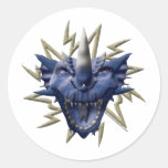Dragon Head - Blue Stickers