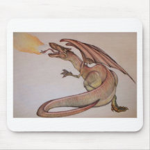 Dragon Illustration Mouse Pads