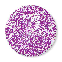 Dragon in Round Celtic Knot Fridge Magnet