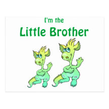 dragon little brother post card