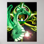 ~Dragon Lore~ Magical Green Dragon Print