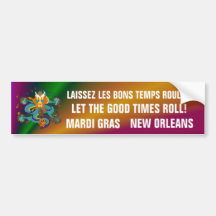 Dragon Mardi Gras Bumper Sticker