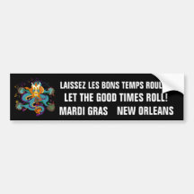 Dragon Mardi Gras Bumper Sticker