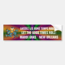 Dragon Mardi Gras Bumper Sticker