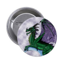 Dragon moon button badge