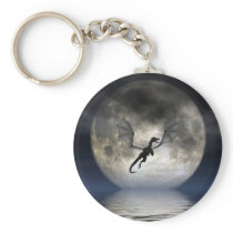 Dragon Moon Keychain