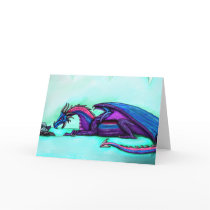 Dragon mother greeting card