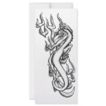 Dragon on Flame Tribal rack cards