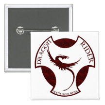 Dragon Rider Pinback Buttons