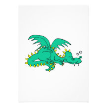 Dragon Sleeping Personalized Announcement