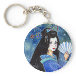 Dragon Smile Geisha Keychain