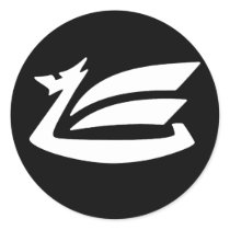 Dragon Round Stickers