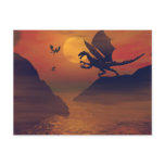 Dragon Sunset Postcard