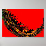 Dragon Tail Abstract posters