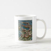 dragon tile coffee mug
