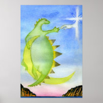 Dragon Touching God's Hand Posters