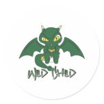 dragon WC green stickers