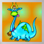 Dragon Wearing A Bell Print