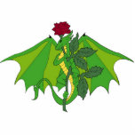 Dragon With Rose Cut Out