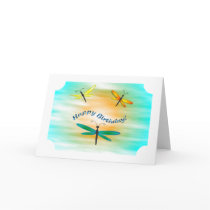 Dragonflies Birthday Card