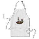 Dragonflies On Flower Basket Apron
