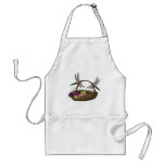 Dragonflies On Flower Basket Apron