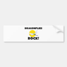 Dragonflies Rock Bumper Sticker