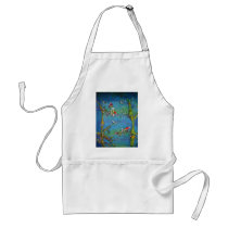 Dragonflies with bamboo batik apron