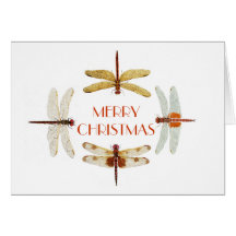 Dragonfly Christmas Card