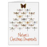 Dragonfly Christmas Tree Greeting Card