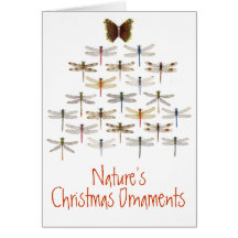 Dragonfly Christmas Tree Greeting Card