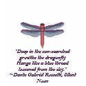 Dragonfly, Dante Gabriel Rossetti Quote t-shirts