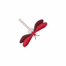 Dragonfly embroidered women's t-shirt