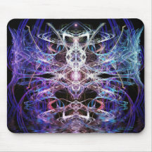 dragonfly fractal fantasy Mousepad