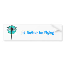 Dragonfly in Turquoise Circle