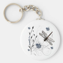 Dragonfly Love Keychain