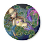 "Dragonfly Mermaid" Magnet