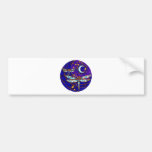 dragonfly moon bumper sticker