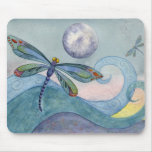 Dragonfly Moon Mousepad
