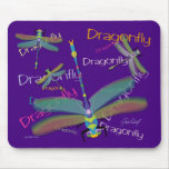 Dragonfly Mousepad - Purple