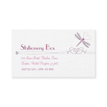 Dragonfly Personal Calling Cards Business Card Template