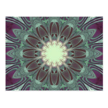 Dragonfly Wings Mandala Postcard