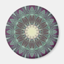 Dragonfly Wings Mandala Refrigerator Magnets
