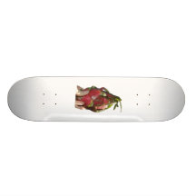 Dragonfruit held in fingers photo skate board deck