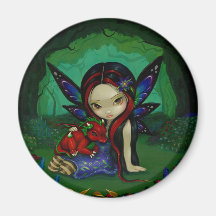 "Dragonling Garden I" Magnet