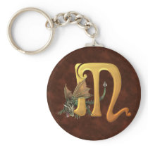 Dragonlore Initial M Keychain