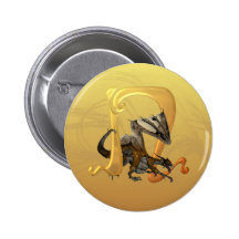 Dragonlore Initial N Pinback Buttons